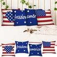 thumbnail image 5 of Wovilon Patriotic Throw Pillow Covers 17 X 17 Inch Independence Day Cushion Covers for Home 4Th Of July Memorial Day Outdoor Multicolor Sofa Decorations, 5 of 5