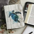 thumbnail image 4 of FOR U DESIGNS Ocean Turtle Wooden Bible Cover for Women Size M Casual PU Sturdy Bible Protective Carrier Waterproof Crossbody Backpack Bag Purse Large Capacity Bible Bag for Bible Lover, 4 of 7
