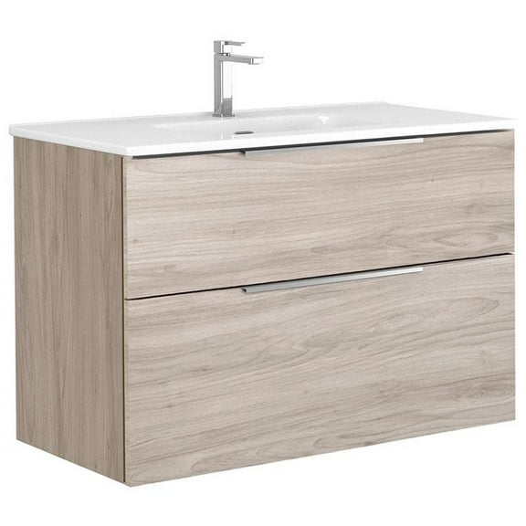 Ws Bath Collections Dalia C90 Dalia 36" Wall Mounted Single Basin Vanity Set - MultiColor