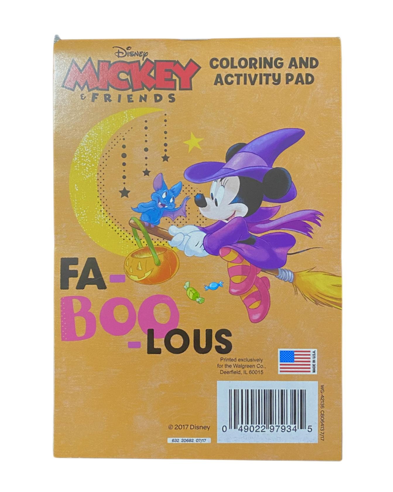 Disney Mickey & Friends Mini Coloring and Activity Pad Halloween