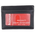 thumbnail image 3 of Handmade Genuine Leather Unisex Slim Super Thin Card Holder With ID Card Window 270, 3 of 41