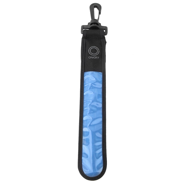 Colgante de rayas reflectantes LED para deportes al aire libre con batería para correr de noche y montañismo azul