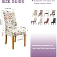 thumbnail image 4 of Dining Room Chair Covers Slipcovers Set of 4, Stretch Kitchen Chair Covers Washable Spandex Parsons Chair Slipcover, Removable Dining Seat Protector for Home or Party, 4 of 6