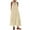 Beige, variant on Mgmyaa Women's Summer Casual Dresses Sleeveless Halter Neck Ruffle Hem A-Line Flowy Swing Long Midi Dress