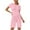 Pink, variant on Timegard 2 Piece Sets for Women Tee Shirts Wide Leg Shorts Comfy Solid Color Casual Workout Outfits