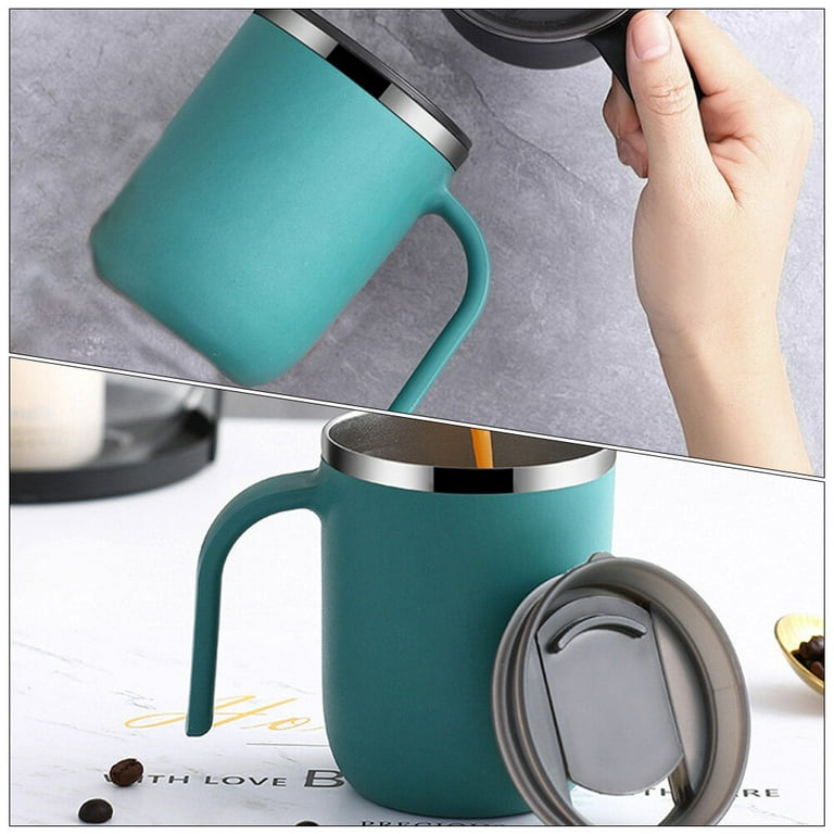 Stainless Steel Milk Cup Household Coffee Mug Insulated Water Cup (Green) 