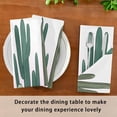thumbnail image 6 of Coolnut Set of 4 Tropical Cactus Satin Napkin Square 20 Inches Table Napkins Soft Smooth Decorative Napkins for Wedding Banquet Party Decoration, 6 of 6