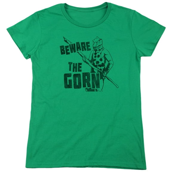 Star Trek Beware The Gorn Women's T-Shirt Kelly Green