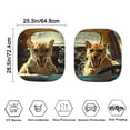 thumbnail image 3 of Yuyamidu Leopard Car Sun Shade Set of 2 UV Ray Sun Visor Cool Windshield Sun Shade for Auto SUV Truck Van Portable Car Windshield Cover Keep Vehicle Cool, 3 of 5