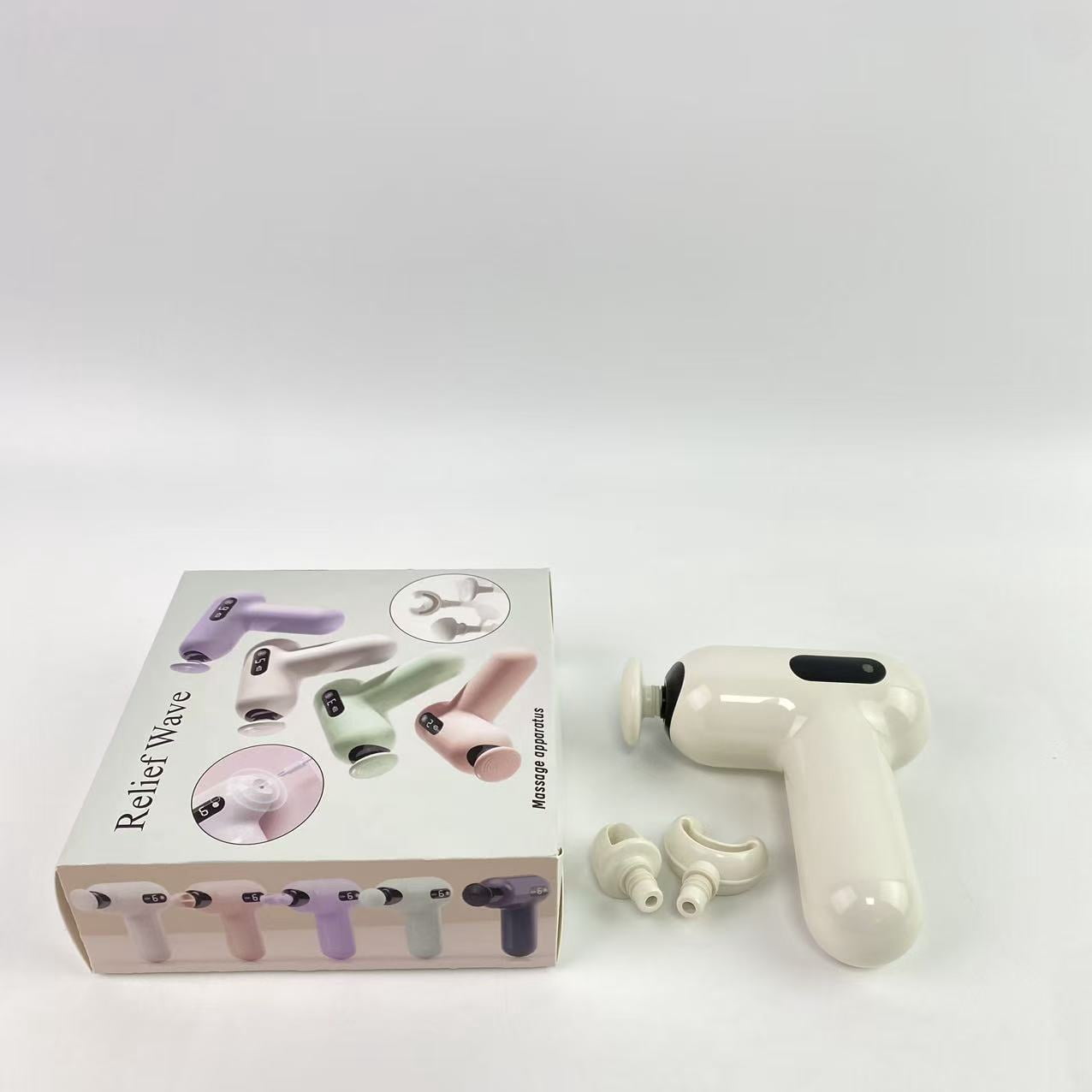 Relief Wave Massage apparatus,Massage Gun, Pocket-Sized Deep Tissue Massager Gun, Portable Percussion Muscle Massager Gun, Ultra Small & Quiet Muscle Massage Gun