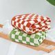 thumbnail image 2 of Paquete de 2 toallas de baño Jacquotha Checkered, 140 x 70 cm, naranja y verde, 2 of 7