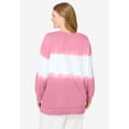 thumbnail image 2 of Woman Within Plus Size Tie-Dyed Knit Sweatshirt Tunic, 2 of 6