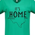 thumbnail image 4 of Inktastic Its Home- State of Texas Outline Distressed Text Women's V-Neck T-Shirt, 4 of 5