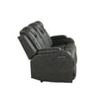 thumbnail image 5 of JERFIT Modern 3-Seater Power Reclining Sofa with LED Lights and USB Charging, Faux Leather, Black, 5 of 10