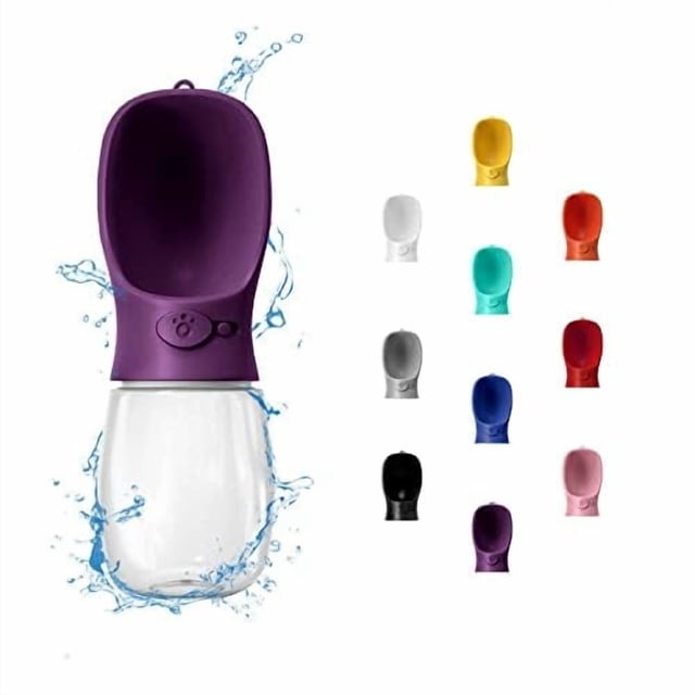 WePet Bouteille d'Eau Portable pour Chien, 350 ml, Distributeur d'Eau Étanche avec Distributeur d'Eau pour Animaux de Compagnie Marche Extérieure, Randonnée, Voyage, Plastique de Qualité Alimentaire