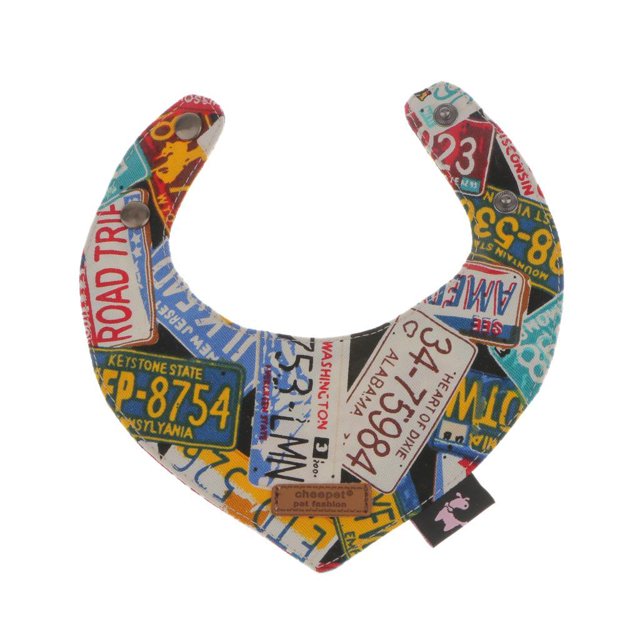 Baberos Toalla de Saliva de Mascotas de Accesorios de Cuello Punk Roll/ Tallas 23cm jinwen Collar de cuello de mascota