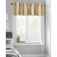 thumbnail image 4 of Kitchen Cafe Valance Curtain for Small Windows,Modern Abstract Stripes Rod Pocket Short Valances Rustic Farmhouse Style Window Treatment Panel for Living Room/Bedroom/Bathroom,54x18in, 4 of 9