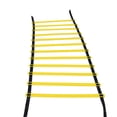 thumbnail image 1 of Escalera De Velocidad De Entrenamiento ágil, Escalera De Cuerda De Entrenamiento Con Escalones De Nailon PP, 12 Peldaños De Alta Densidad, Amarillo, Negro, 6 M Para Voleibol, 1 of 7