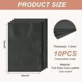 thumbnail image 2 of Uxcell 10Pcs Leather Hide, 6x4" Leather Pieces Artificial Cow Leathers for Craft, Black Tone, 2 of 6