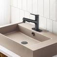 thumbnail image 5 of Bathroom Sink Faucet with Pull Out Sprayer, Single Handle Modern Bathroom Basin Faucet with Pop-up Sink Drain Stopper & Deck Plate,Matte Black, 5 of 6