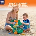 thumbnail image 6 of Toy Life Rolling Dinosaur Sand Toy Beach Toy Set for Kids – Water Play Luggage with Wheels, Bucket, Shovel, Rake & 4 Sand Molds, Outdoor Sand Toy Travel Case, 6 of 8