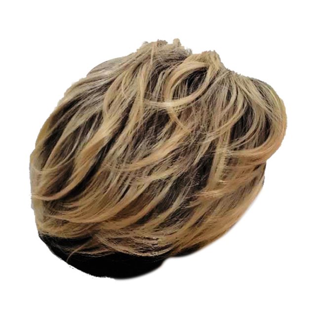 Fabricantes europeos y de pelucas directos de conjuntos de pelo corto para el comercio exterior. Moda exterior. Pelo rizado para mujer.