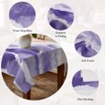 thumbnail image 5 of Purple Waves Coastal Table Cloth Waterproof Tablecloths, PurpleOmbre Summer Beach Oceans Tablecloth Dining Table Cover for Kitchen Party Tabletop Outdoor, Rectangle Tablecloth 52x70 Inch, 5 of 9