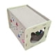thumbnail image 4 of para gatos de fieltro para gatos domésticos, plegable, ahorra espacio, divertido para descansar y dormir, tablero rascador con bola de campana i, 4 of 9