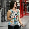 thumbnail image 5 of Fotbe A Funny Little Dalmatian Puppy Womens Loose Fit Casual Flowy Slim-Fit Tank Tops Athletic Round Neck Trendy Sleeveless Summer Tops for Gym and Yoga-XX-Large, 5 of 7