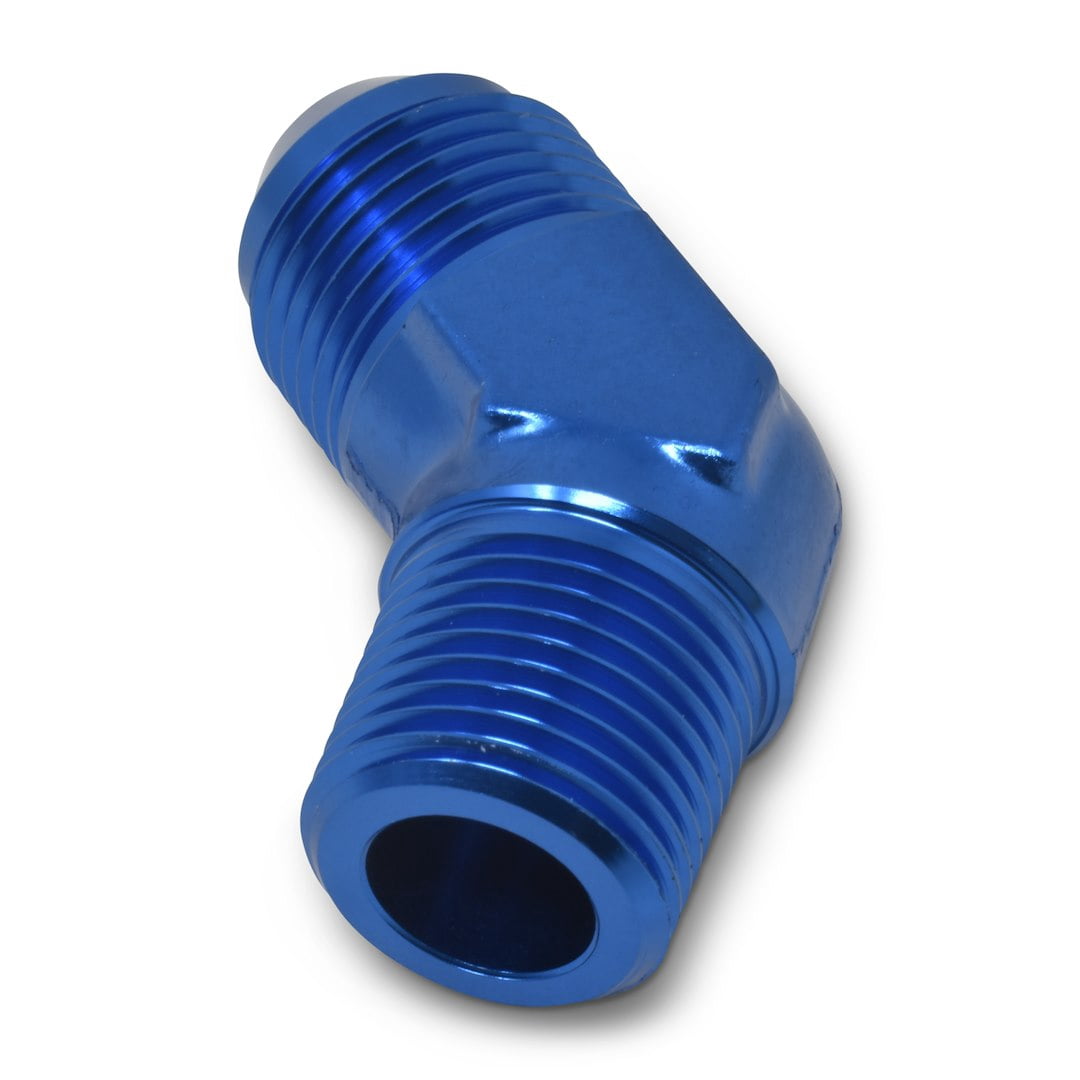 Russell Performance -6 AN to 1/4in NPT 45 Degree Flare to Pipe Adapter