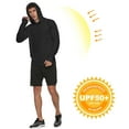 thumbnail image 3 of FEDTOSING Men's UPF 50+ Long Sleeve Shirts Sun Protection SPF/UV Fishing Hoodie T-Shirts Black, 3 of 6