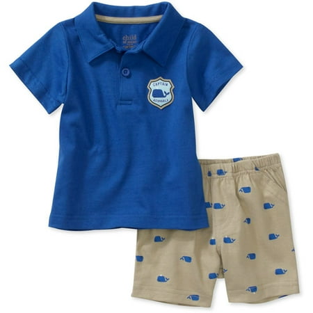Child of Mine by Carters Newborn Boys' 2-Piece Whale Polo and Short Set