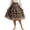 Khaki, variant on Jane Wardrobe Oktoberfest Multi Floral Print Elastic Waist Pleated Midi Skirt Women Bavarian Festival Glossy Silk Swing Bottom 1PC S-XXL Plus Size Friendly
