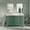 Sage Green, variant on Katherine 60" Double Bathroom Vanity with Chocolate Cabinet and Carrara Marble Top