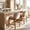 taupe,Walnut, variant on Harper & Bright Designs Counter Height Bar Stools Set of 2, 26.5" Upholstered Barstools with Curved Back, Rubberwood Frame, Modern Counter Chairs with Footrest for Kitchen Island, Green,Walnut