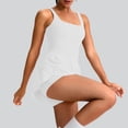 thumbnail image 4 of lcziwo Womens Athletic Romper Workout Running Onesie Shorts Jumpsuits Gym Yoga Tennis Skort Rompers Beach Vacation Outfits Purses for Women Clearance White S, 4 of 9