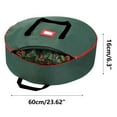 thumbnail image 3 of XYRSRUW Wreath Storage Bag, Holiday Decoration Organizer, Gift Wrapping Paper Holder, Space-Saving Storage Solution for Closet and Under Bed, Green, 3 of 5