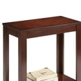thumbnail image 3 of 24" Tall Wooden Side Table / End Table, Traditional Design, Dark Cherry, 3 of 5