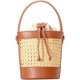 thumbnail image 1 of LHSHIDU Rattan Straw Tote Bucket Bag for Women - PU Leather Summer Beach Holiday Purse, 1 of 7