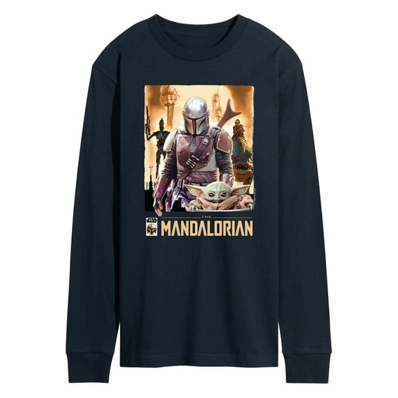 Star Wars - Mandalorian Collage - Men's Long Sleeve Graphic T-Shirt