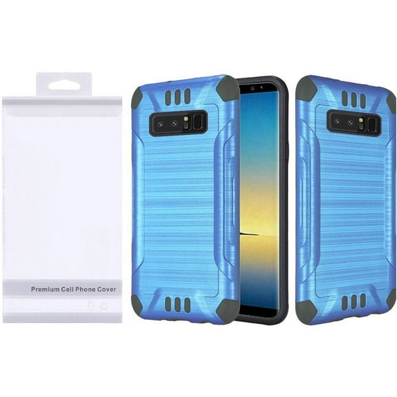 GSA Slim Armor Brushed Hybrid Case For Samsung Galaxy Note 8 - Blue