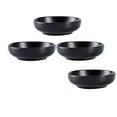 thumbnail image 2 of 4pcs Ceramic Dip Bowls Round Dip Bowls Serving Bowls Fruit Container Dessert Dip Bowl Snack Bowl for Soy Sauce Dip (Black), 2 of 6