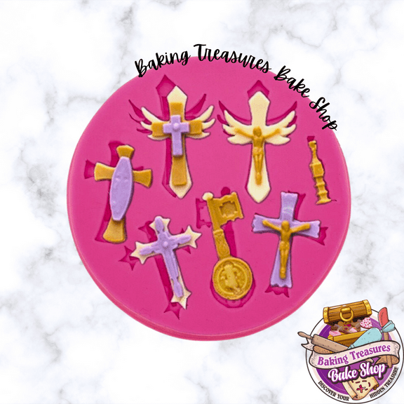 Assorted Crosses  Silicone Mold
