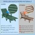 thumbnail image 4 of Nalone 2 Sets Chaise Lounge Outdoor 5-Position Adjustable, Pool HDPE Lounge Chair for Outside 400 LBS for Patio Poolside Deck Beach Backyard Green, 4 of 4