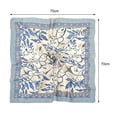 thumbnail image 6 of Callipe 70x70CM Faux Silk Like Square Scarf Spring Summer Breathable Women Head Scarf Neckerchief Sun Fake Satin Bandana Hair Scarf, 6 of 8
