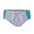 thumbnail image 3 of Aayomet Maillots de Bain pour Hommes avec Doublure de Compression Maillots de Bain de Printemps de Plage Caleçons Courts de Bain Triangulaires (Blanc, m), 3 of 5