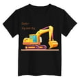 thumbnail image 4 of Gubotare Kids Clothes Boys Toddler Boys Excavator T Shirts Short Sleeve Crewneck Cute Kids Summer Clothes Size 7-8 Years (Black,7-8 Years), 4 of 4