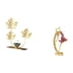 thumbnail image 5 of Estatua de figura,Estatuas de hojas y flores de metal,esculturas decorativas,Figuras decorativas para el hogar,para estante,mesa o vitrina.,Estatua de niña bailando,Estatua de bailarina de, 5 of 8