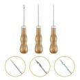 thumbnail image 6 of Pungan Stitching Awls 3Pcs DIY Sewing Awls Leather Repair Tools Wooden Handle Prickers for Home,4.84"X0.79"X0.79", 6 of 10