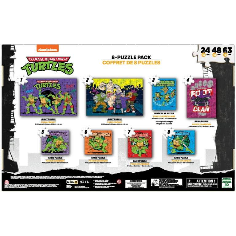 Teenage Mutant Ninja Turtles, 8 Jigsaw Puzzle Bundle in Storage